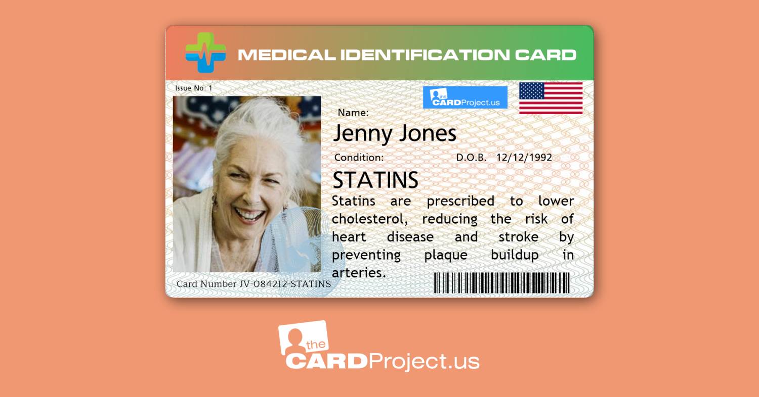 Statin Premium Medical Card (FRONT)